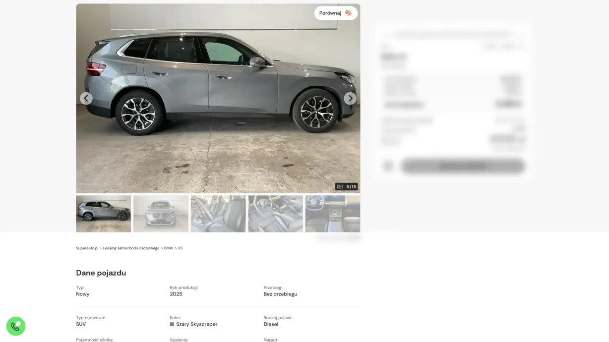superauto.pl – strona auta z galerią i miniaturami