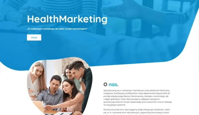 Health Marketing website