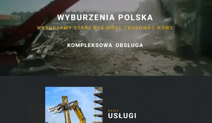 Wyburzenia Polska website