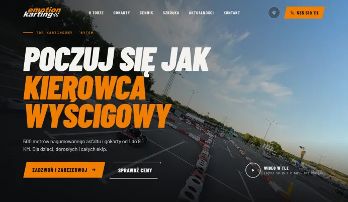 Emotion Karting website